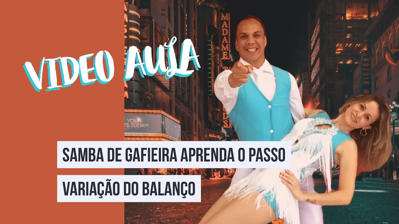 AULA DE SAMBA DE GAFIEIRA PASSO A PASSO VARIAÇÃO DO BALANÇO COM FRANZ ROCHA E PATRICIA AGUILAR !!