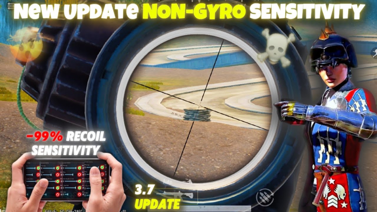 3.7 Update Non-Gyro Sensitivity Settings for PUBG/BGMI Mobile | BGMI Sensitivity Settings Non Gyro🤯
