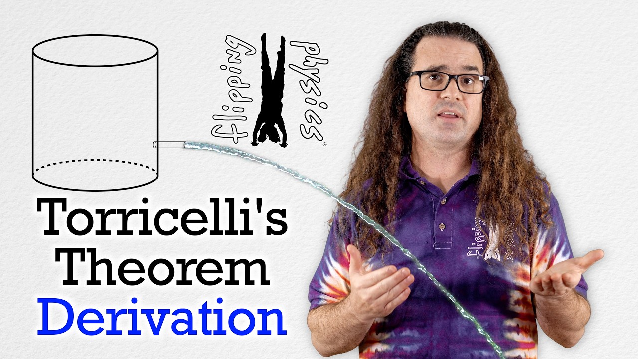 Deriving Torricelli's Theorem using Bernoulli's Equation