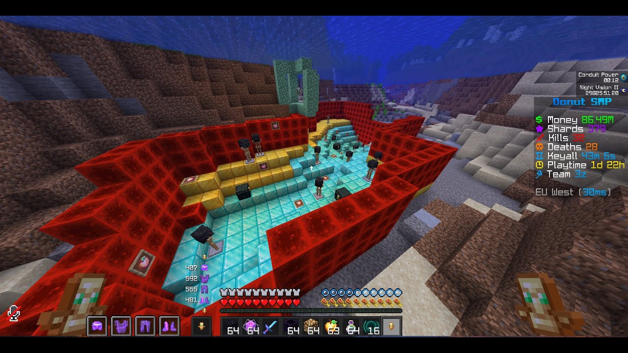 🔴Donut Smp Live┃1m per base┃Selling skellys 4m┃5m Bounty┃🔴