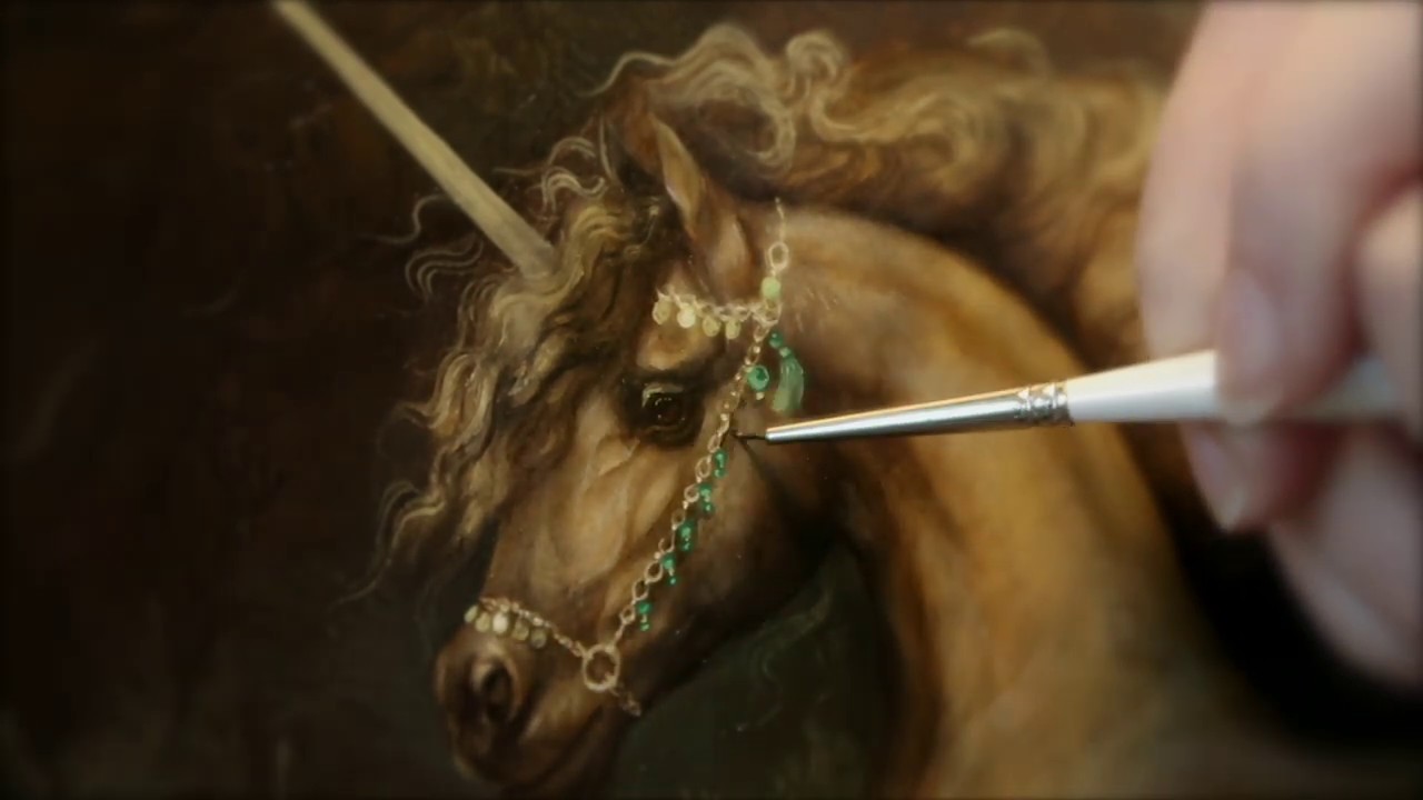 Painting a Decorative Bridle Part 1 Timelapse