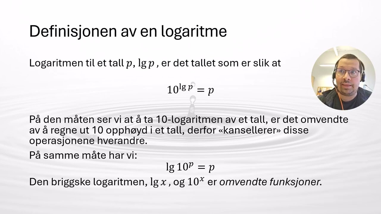Logaritmer, definisjon