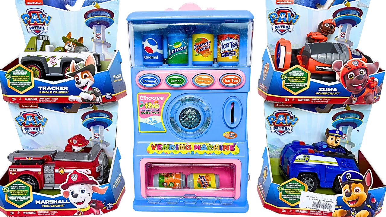 8 Minutes Satisfying with Unboxing Paw Patrol Rescue Wheels & Vending Machines PlaySet Toy ASMR
