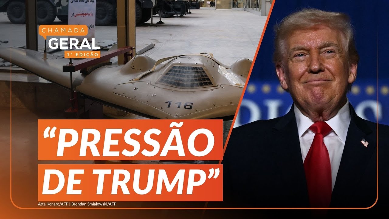 IRÃ reforça ARSENAL com MIL DRONES em meio à tensão com os EUA | Chamada Geral 1