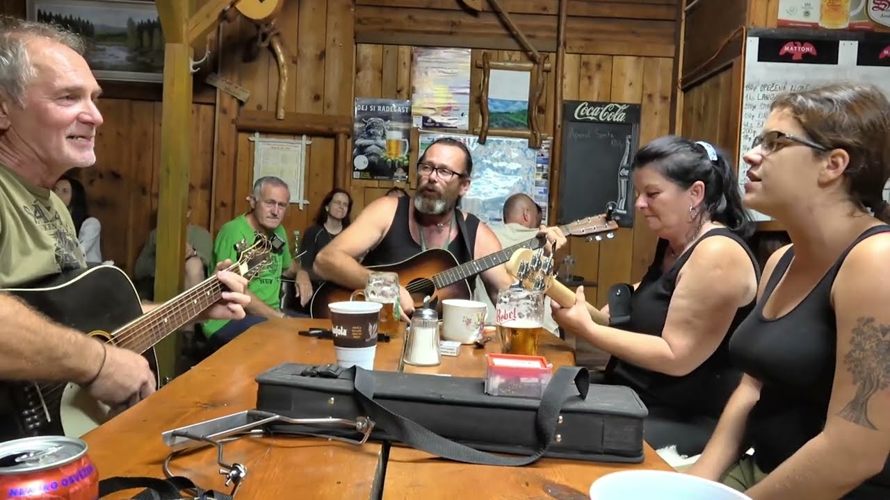 Stvořidla 24.8.2024.Trampské hraní v Hospůdce Pohoda.