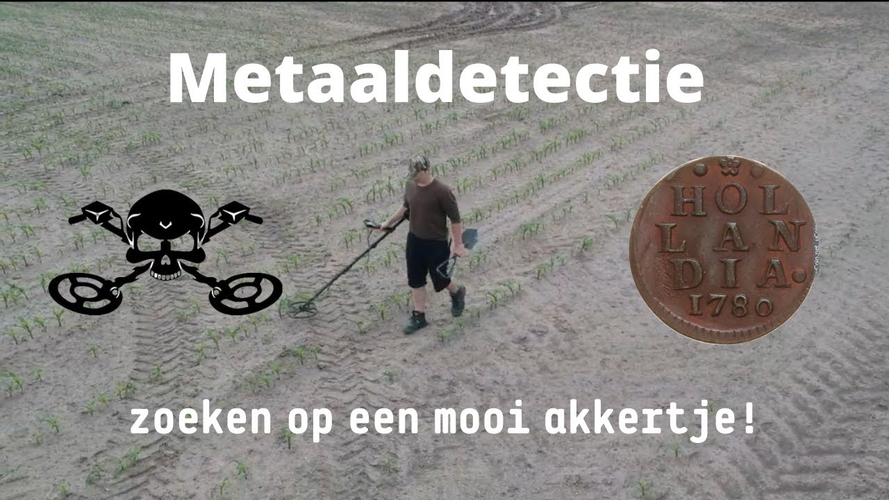 Zoeken met de Metaaldetector op een grote akker! Oude munten gevonden. - Metaaldetectie Nederland