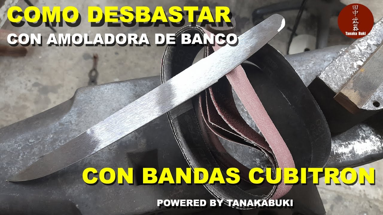 Desbaste de un tanto, y analisis de las bandas de lija Cubitron 2