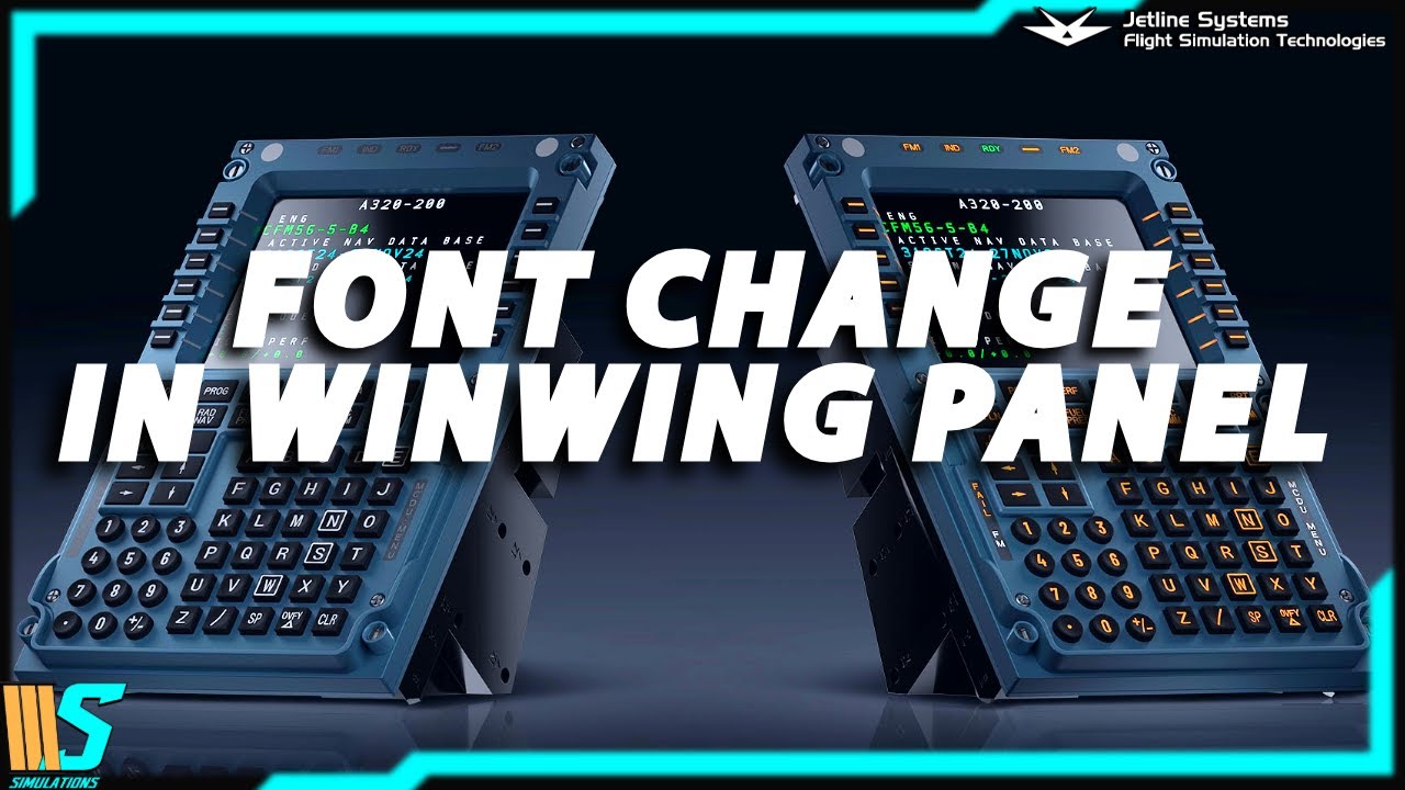 Winwing MCDU/PFP Font Change and lighting sync tutorial -Download Fenix font and apply to your panel