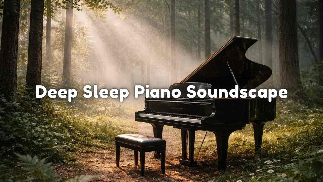 Deep Sleep Piano Soundscape (1 hour) Quiet Forest • Soft Light • Healing