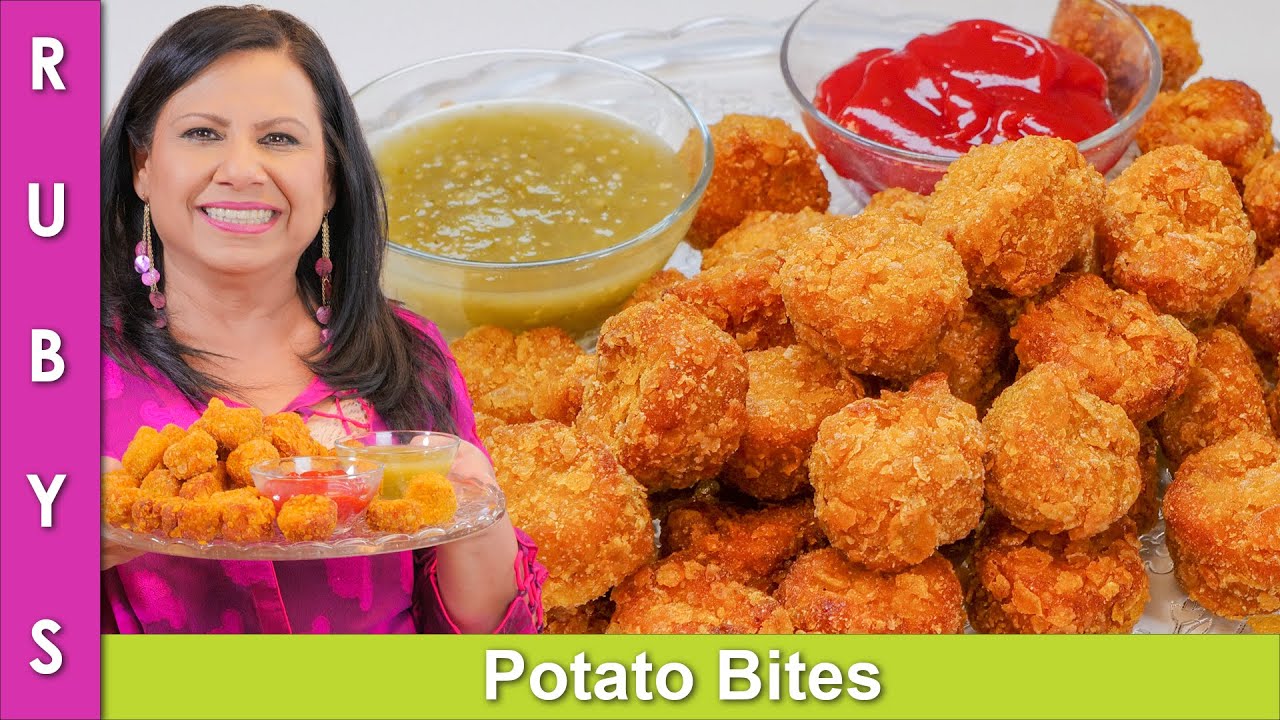 Aloo kay Crispy Bites Grandfather of Tater Tots Ramadan 2021 Recipe in Urdu Hindi - RKK