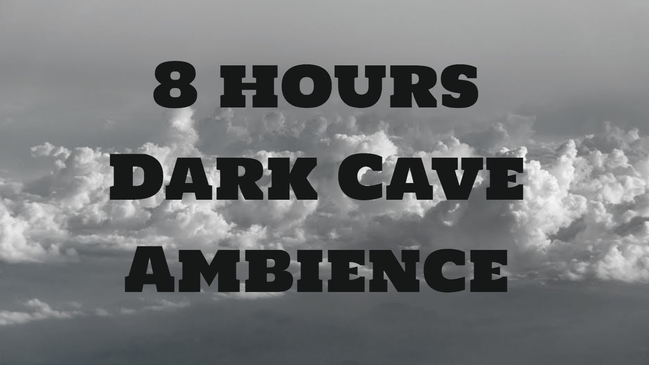 8 Hours - Dark Cave Ambience | Echo Sounds and Water Drops