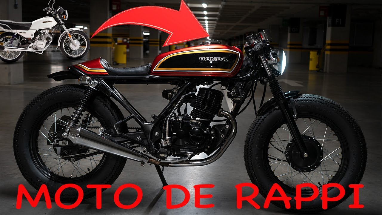 ¿MOTOCICLETA DE RAPPI A UNA CAFE RACER? // Honda 150 modificación