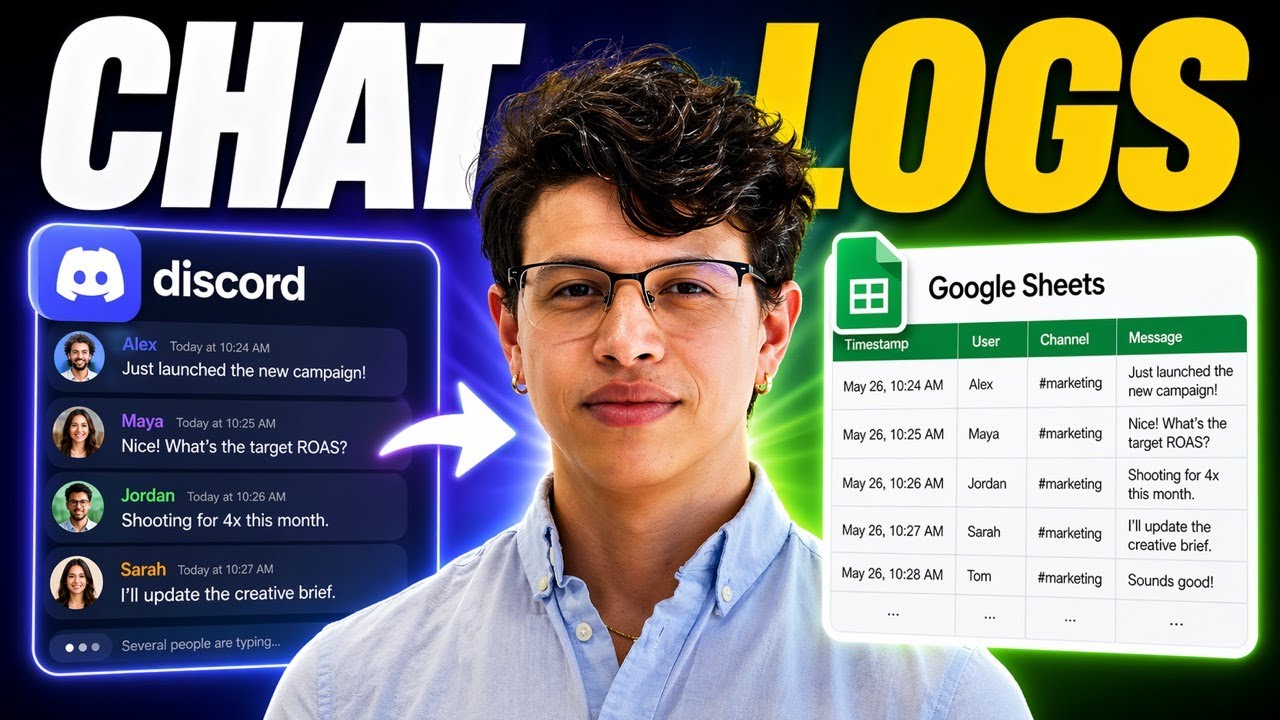 Discord API to Google Sheets using Apps Script ( Under 15 minutes )