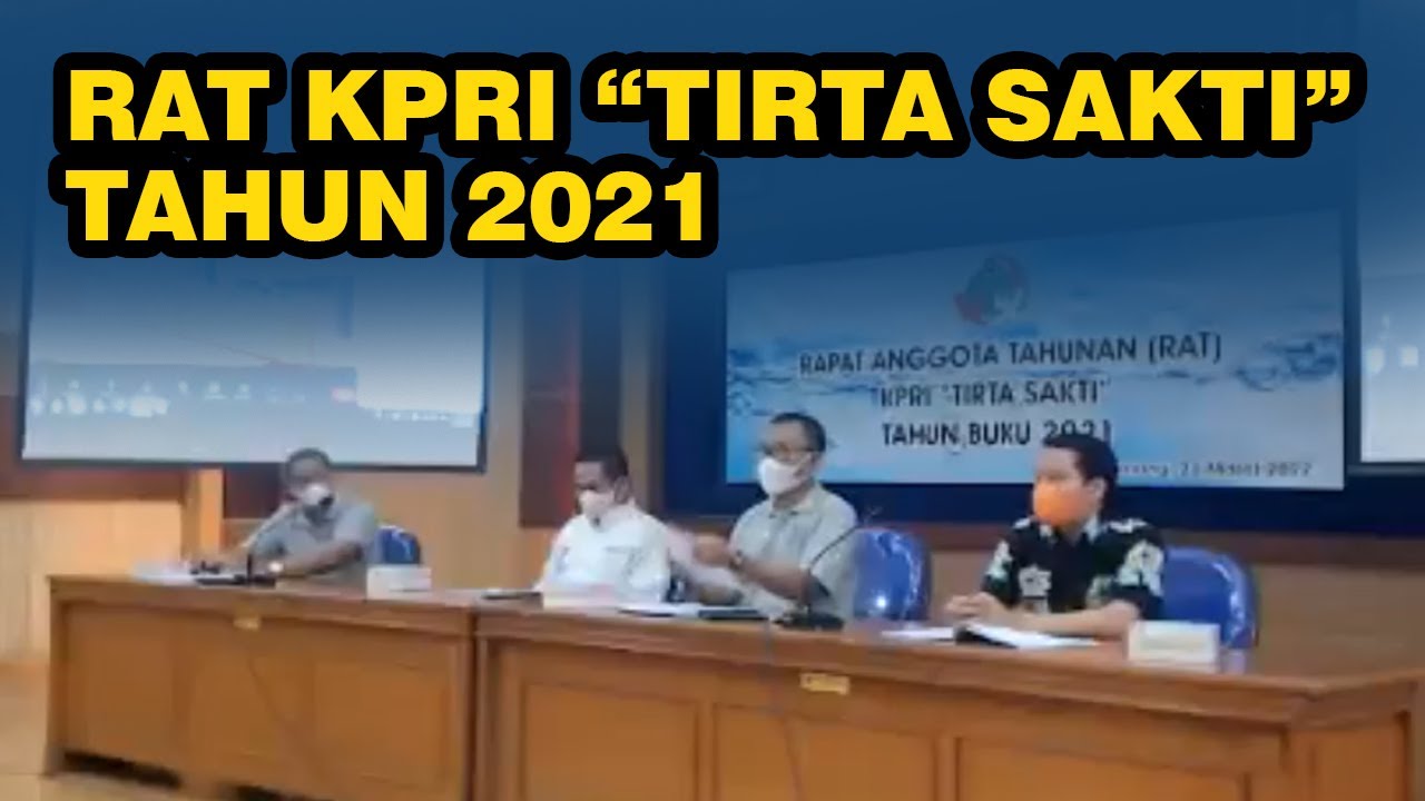 Rapat Anggota Tahunan Koperasi Tirta Sakti Tahun Buku 2021