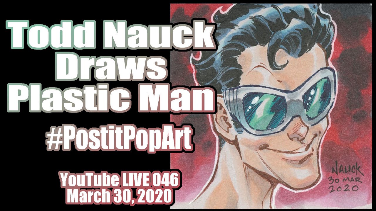 Drawing Plastic Man: Todd Nauck Post-it Pop Art Livestream 046