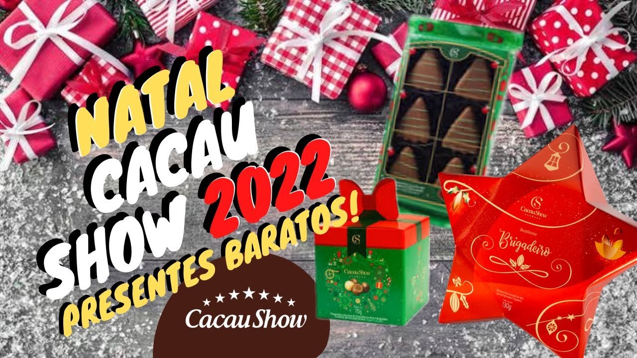 Achadinhos de natal 2023 Presentes Cacau Show #natal2023 #natal #decoraçãodenatal #comprinhas