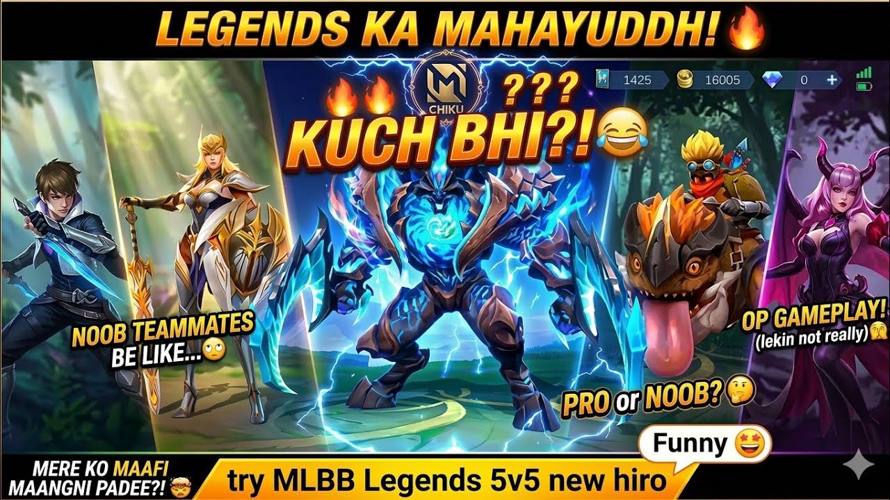 try New Hiro in moba legends 5v5 ! MLBB Funny Moments 🤣