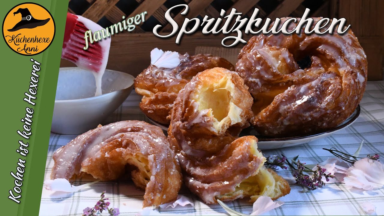 Luftige , flaumige Spritzkuchen , Brandteigringe