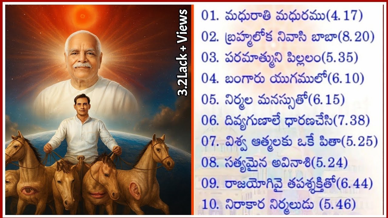 Non Stop Top - 10 Meditation Songs  Telugu👌| Brahma kumaris | By Shivpita Yad Telugu