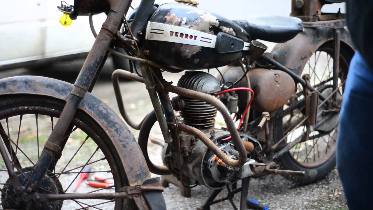 Terrot 125 ETD 1952 redémarrage