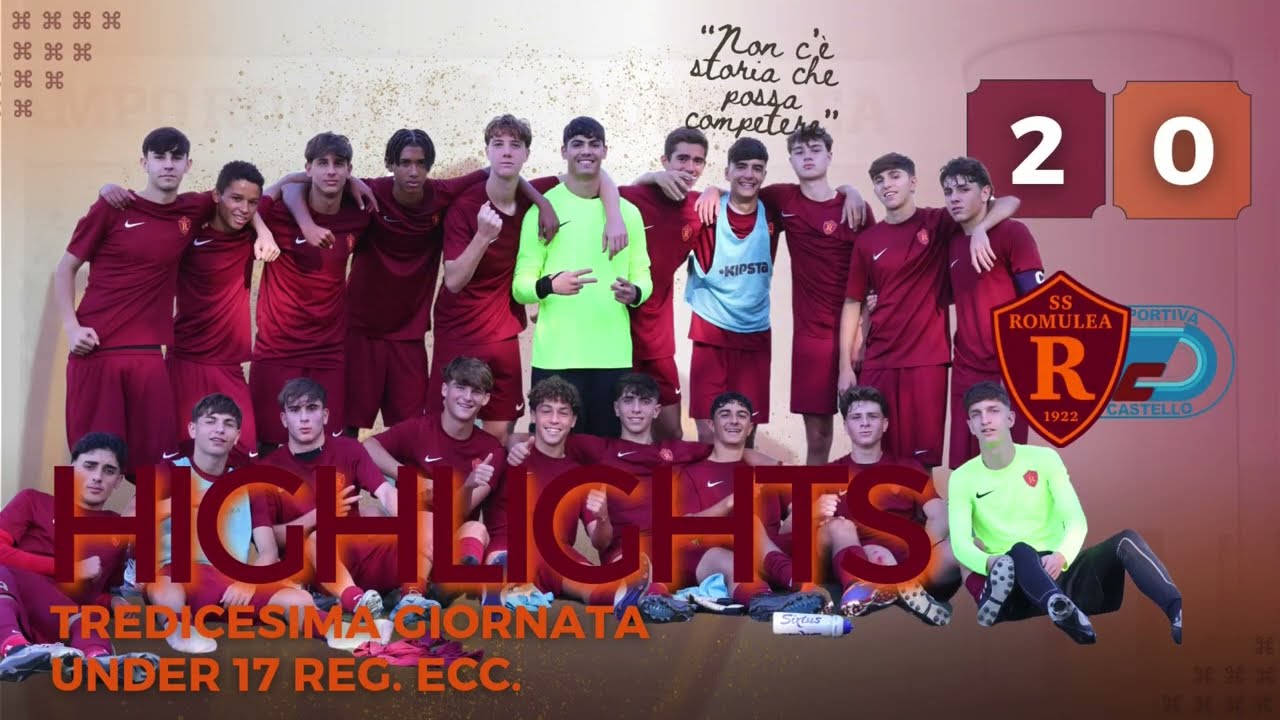 Romulea - G. Castello | GOAL e HIGHLIGHTS XIII giornata Under 17 Reg. Ecc.