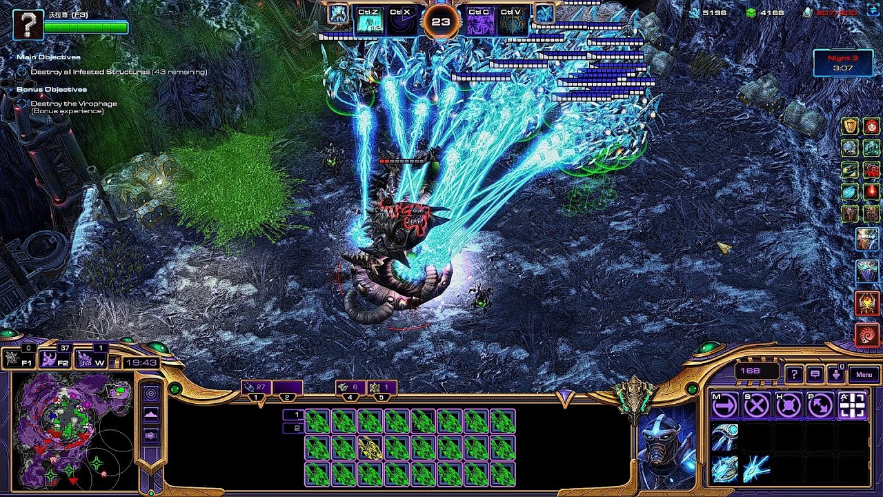 SC2 Super Commander Co-Op Dead of Night  ▏  Vorazun Custom Mutation GamePlay