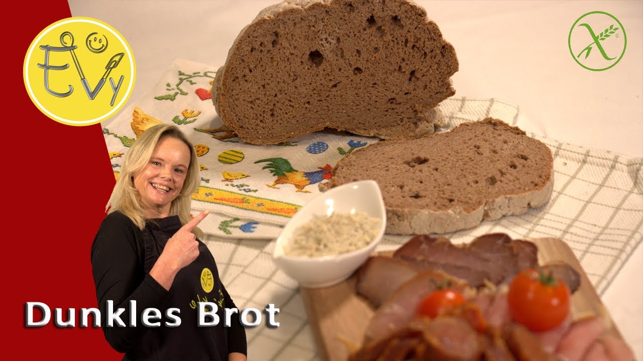 Dunkles glutenfreies Brot selber backen - ohne Hefe, ohne Ei und ohne Gärzeit!