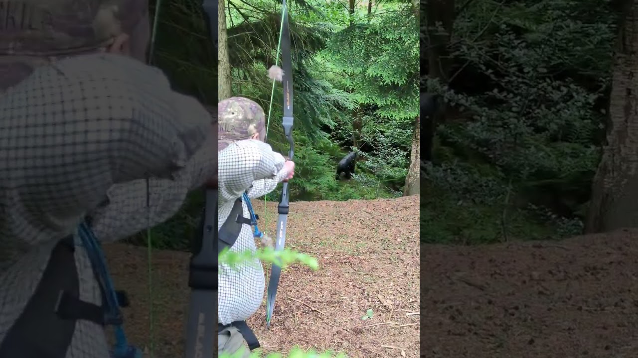 3d Black Bear Target - Win&Win Black Wolf Rig.