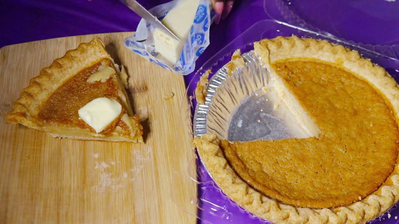 BEAN PIE W/ BUTTER ASMR EATING SOUNDS