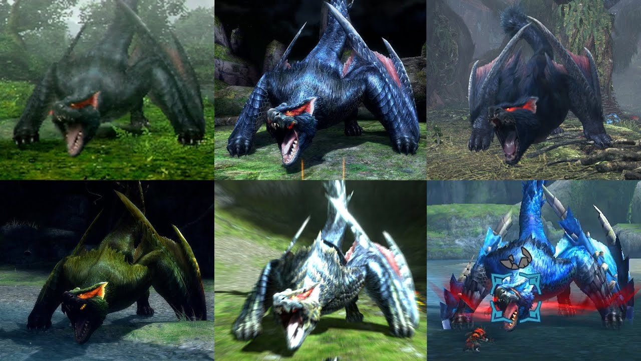 【MH】歴代のナルガクルガ咆哮集