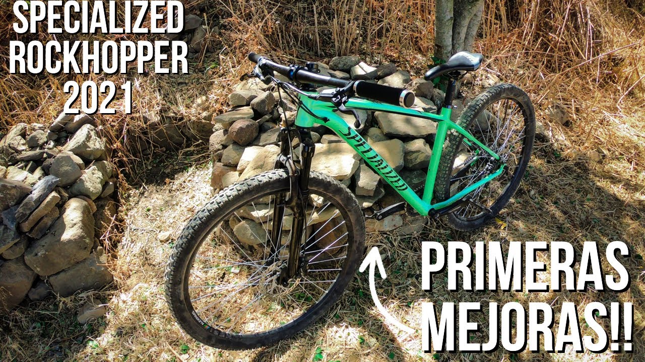 Primeras MEJORAS a mi SPECIALIZED ROCKHOPPER 2021! | Mejoras ECONÓMICAS para tu ROCKHOPPER 2021.