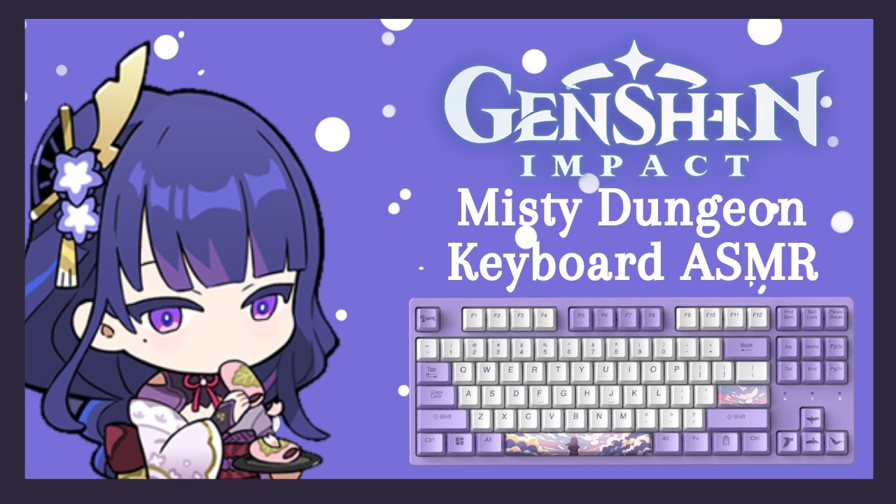 Genshin Impact Event Misty Dungeon Keyboard ASMR | Handcam | Cozy Setup