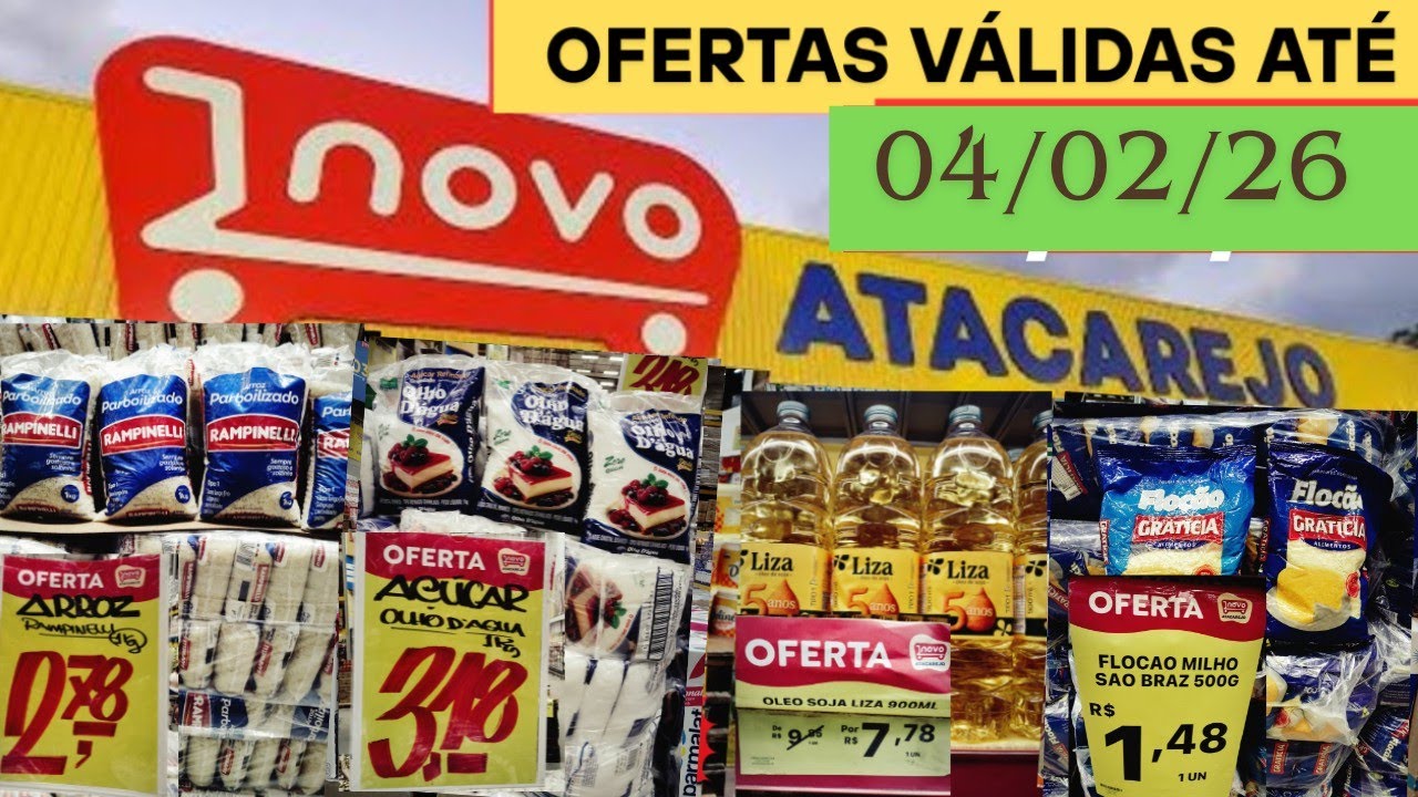 Novo atacarejo ofertas de feij&atilde;o arroz a&ccedil;&uacute;car &oacute;leo caf&eacute; carne frango novo atacarejo recife 