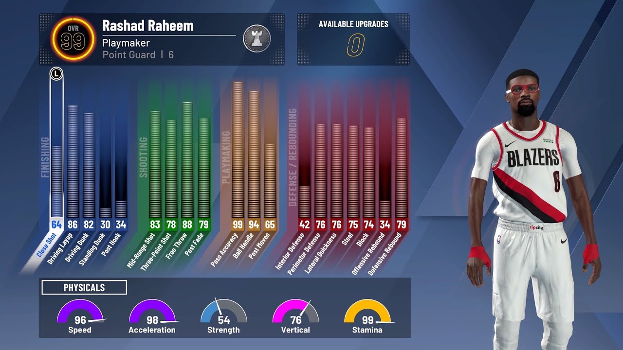 THE FIRST 99 OVERALL PURE PLAYMAKER! THE BEST 99 OVERALL PURE PLAYMAKER BUILD ON NBA2K20!