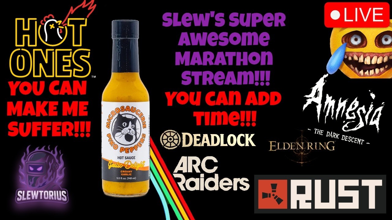 ‼️HOT ONES MARATHON STREAM‼️ (YOU CAN ADD TIME AND MAKE ME SUFFER) Multi-game Stream