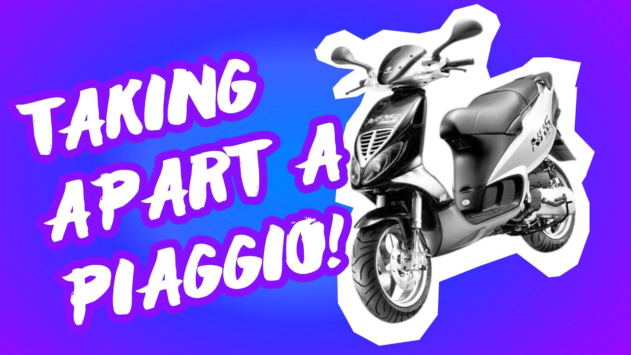 It's 2010 and you are working on your first scooter - Piaggio NRG MC2 engine disassembly