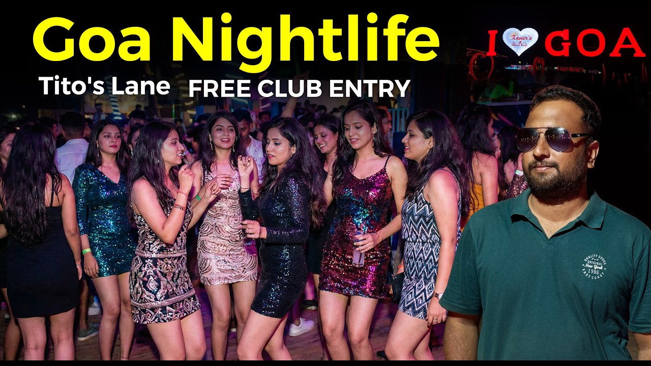 GOA Nightlife Tito's Lane FREE CLUB ENTRY । Baga Beach Party Clubs | North Goa Tourist Places | Vlog