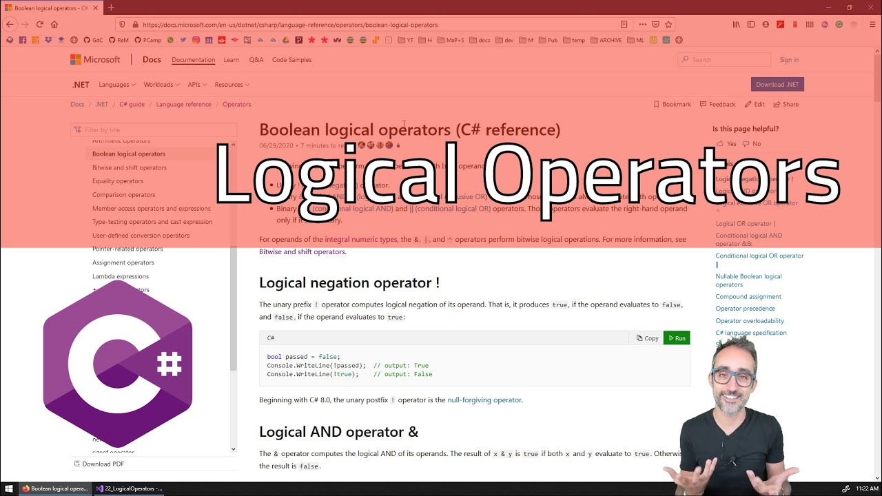 5.3 Logical Operators - Learning C#