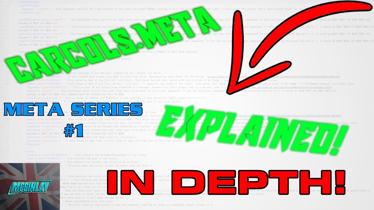 CARCOLS.META IN DEPTH EXPLANATION - META SERIES