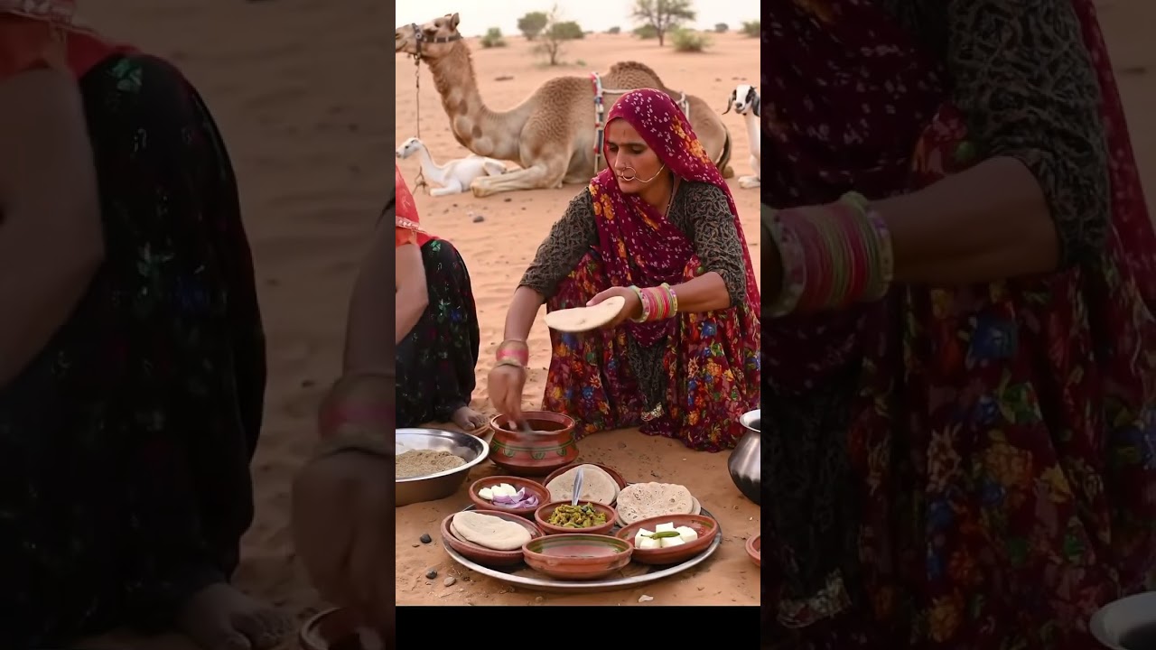 Cooking in Thar Desert | Rajasthani Women with Camels & Goats | Traditional Village