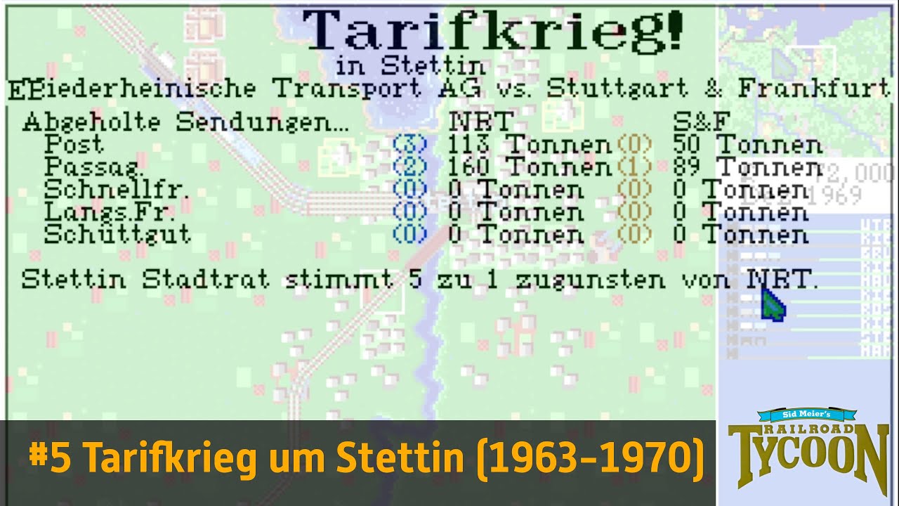 Sid Meier's Railroad Tycoon. #5 Tarifkrieg um Stettin (1963-1970) | Twitch 📺