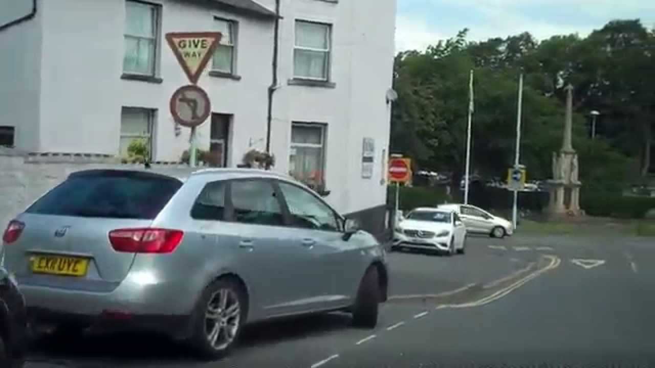 A drive through Builth Wells, Wales.