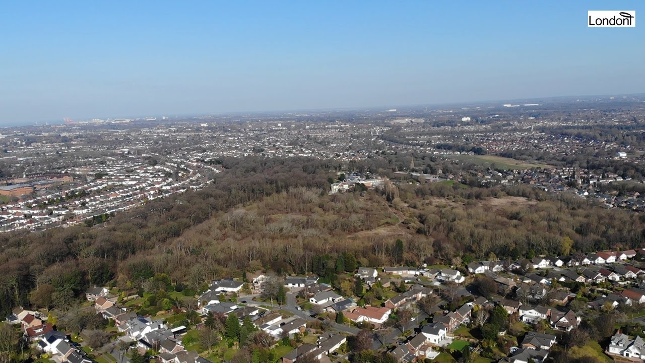 Childwall Woods and Fields, and Black Wood in Liverpool, England
