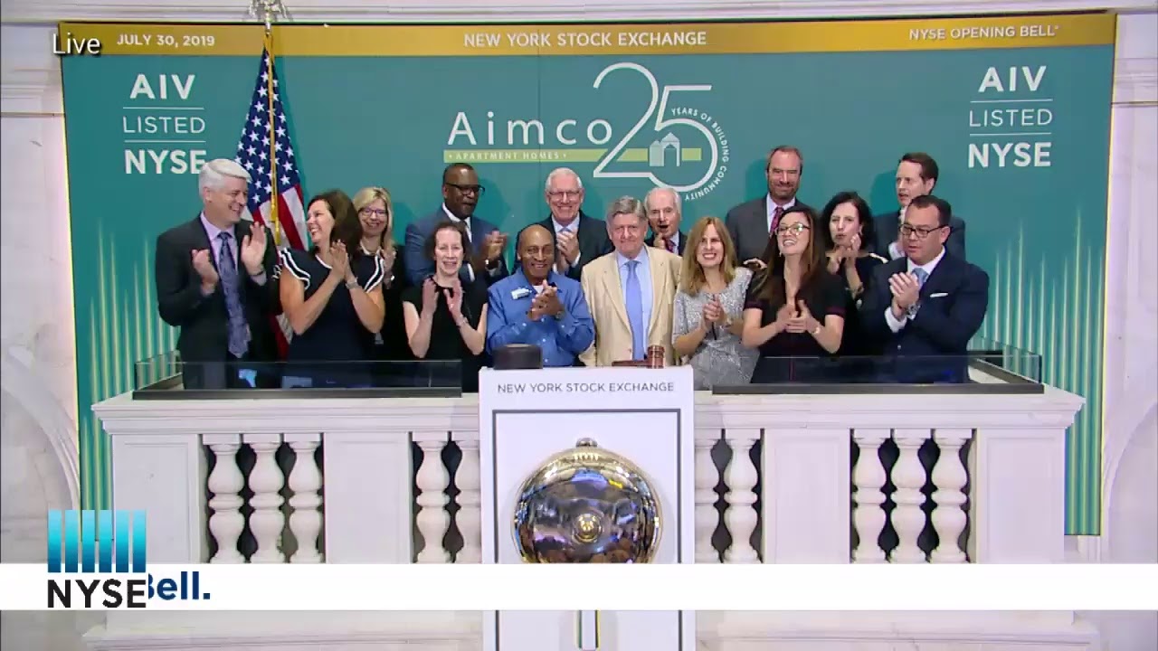 AIMCO (NYSE: AIV) CELEBRATES THEIR 25TH ANNIVERSARY OF LISTING