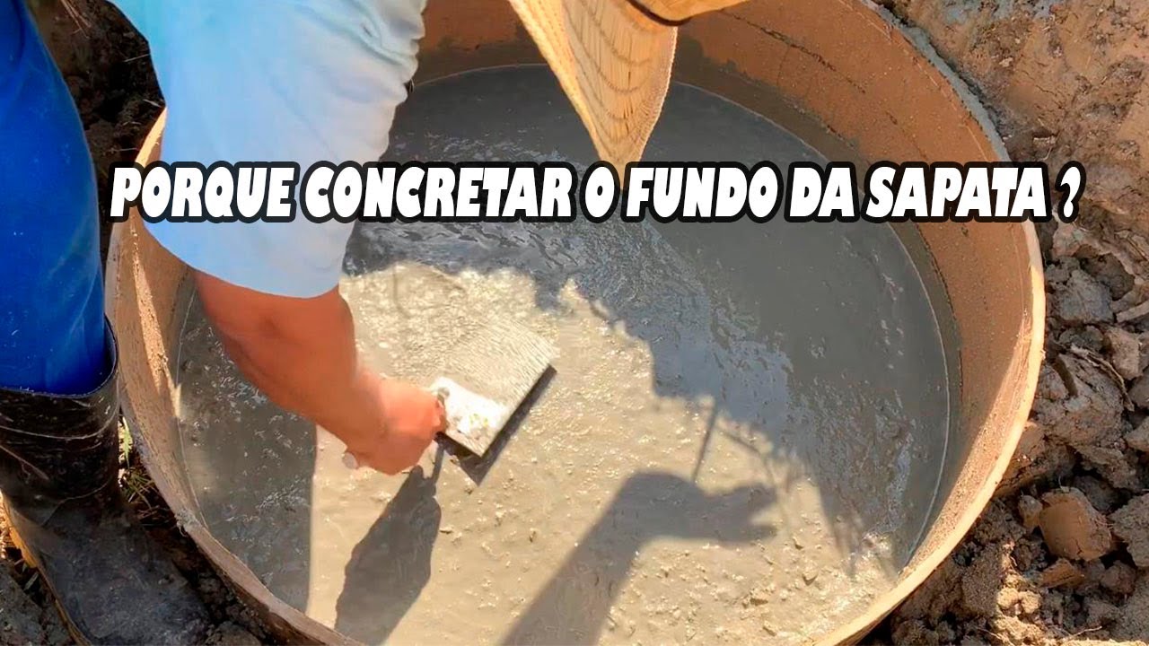 porque concretar o fundo da sapata ?