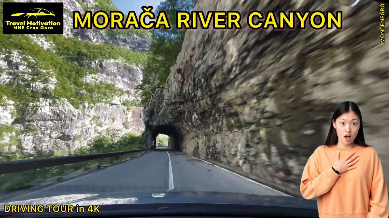 VOŽNJA kroz KANJON MORAČE - KANJON PLATIJE April 2024 - Morača River Canyon [Driving Tour in 4K] MNE