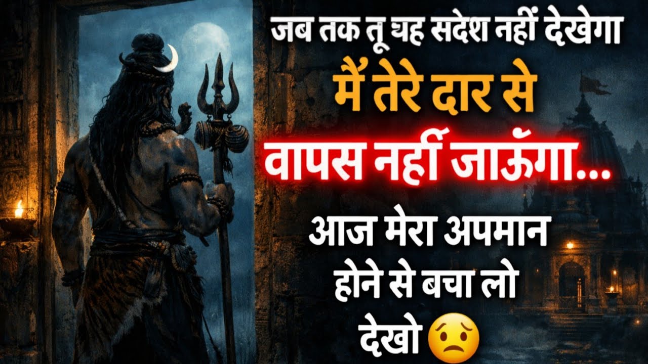 🌈🕉 17 जनवरी 2026 का महादेव जी का संदेश | जरूर सुनें | Mahadev Message Today 