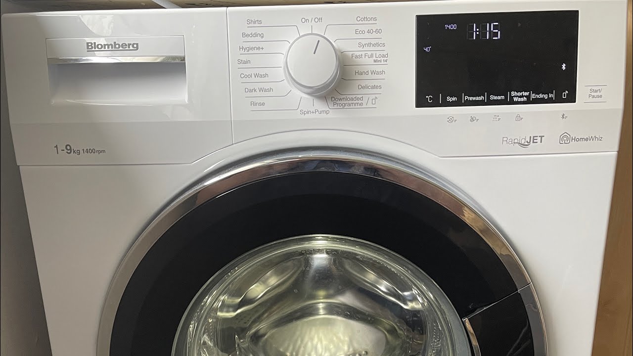 Обзор и демонстрация стиральной машины Blomberg RapidJET LWF194520QW 9 кг 1400 об/мин