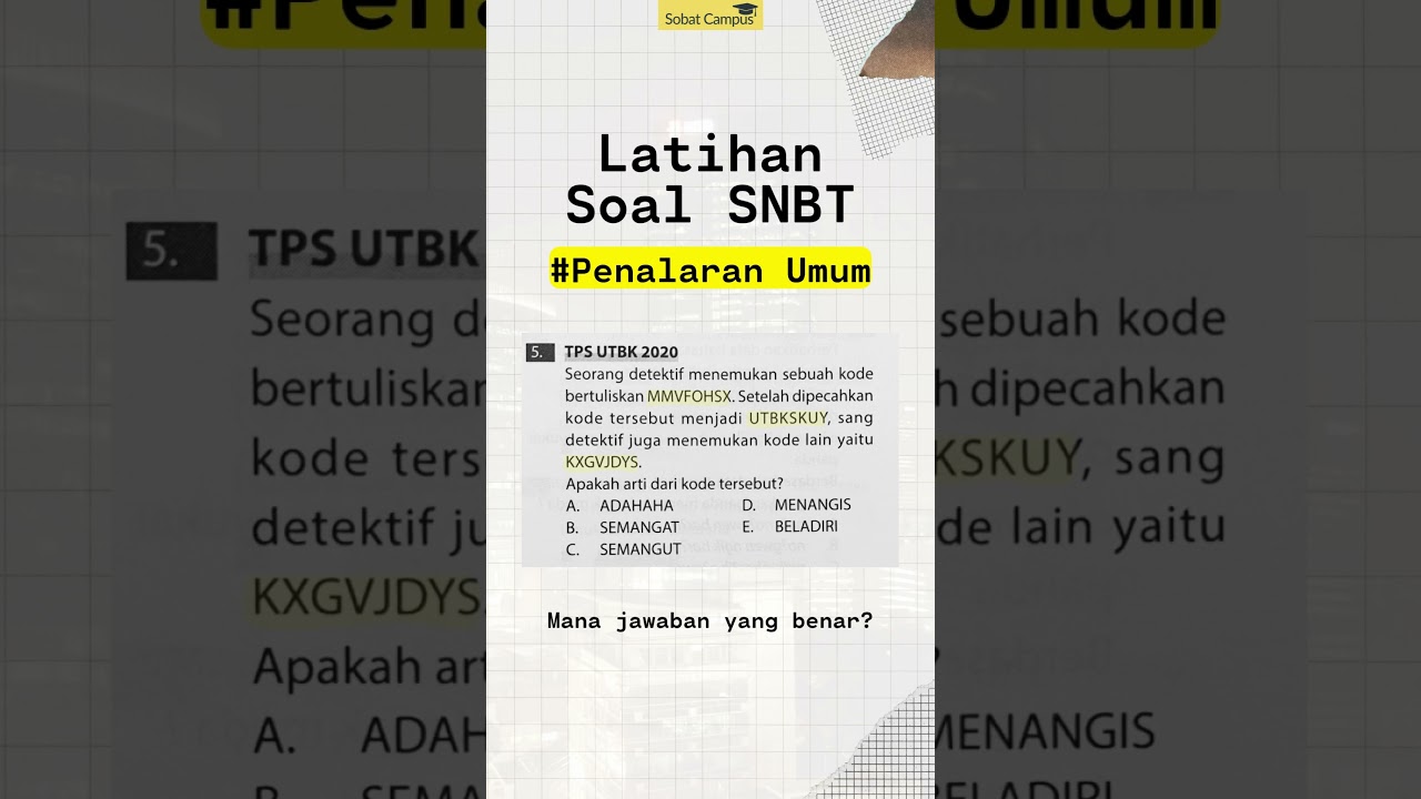 Latihan Soal TPS Penalaran Umum UTBK SNBT 2026 - Part 1