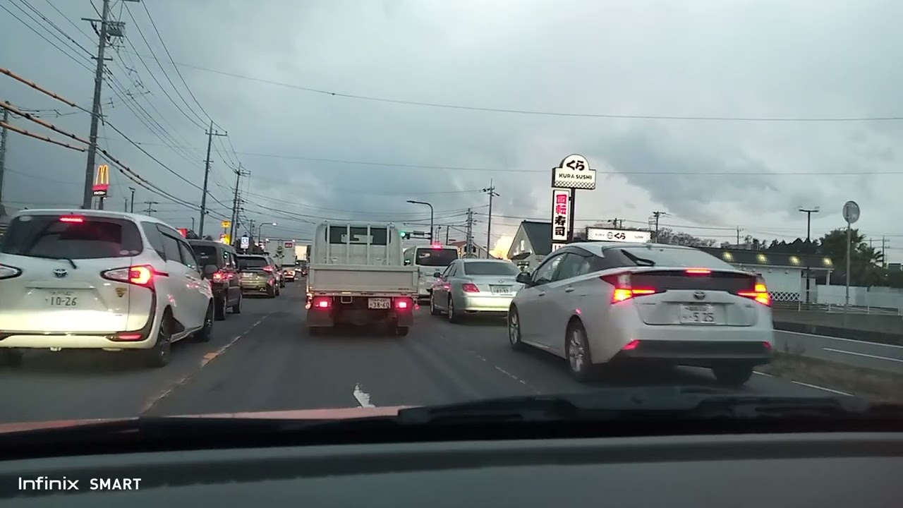 Kondisi lalu lintas jalan raya di jp,begini lah